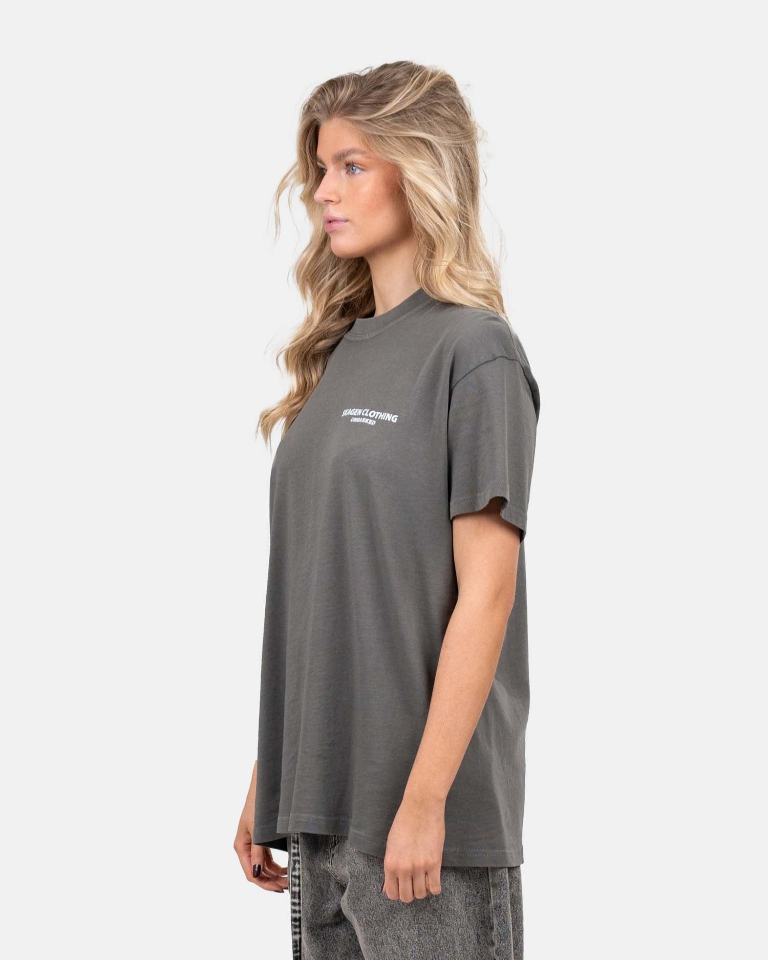 UNMARKED T-shirt Washed Grey | Skagen - clothing.dk